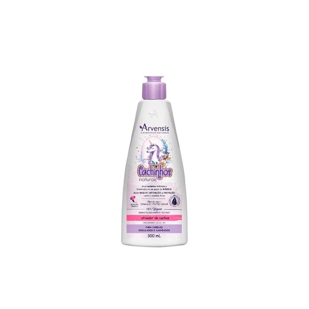 Ativador de Cachos Arvensis Cachinhos Naturais Cabelos Ondulados e Cacheados - 300ML