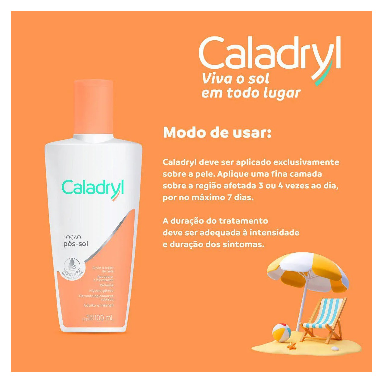 Loção Pós-Sol Caladryl 100ml