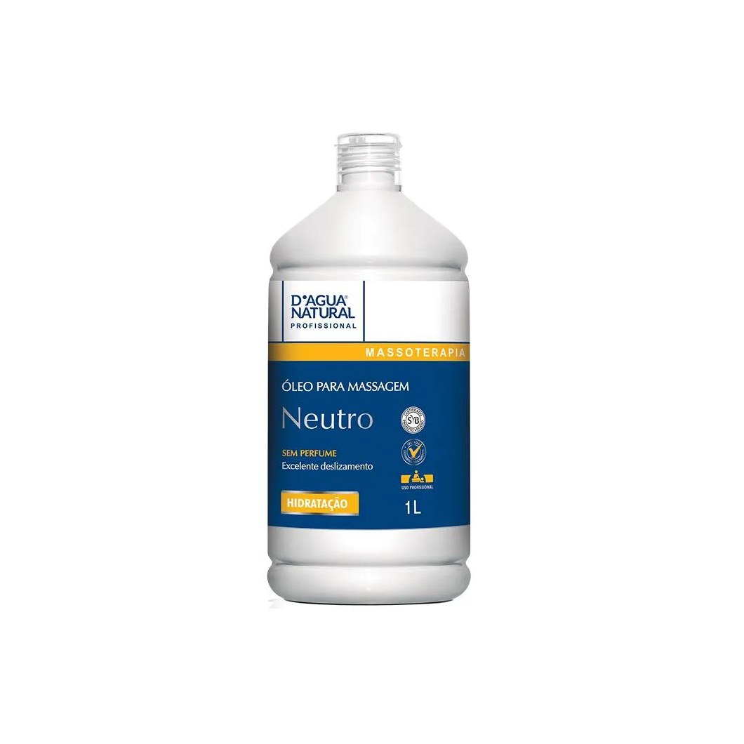 ÓLEO PARA MASSAGEM CORPORAL D’áGUA NATURAL NEUTRO – 1000ML