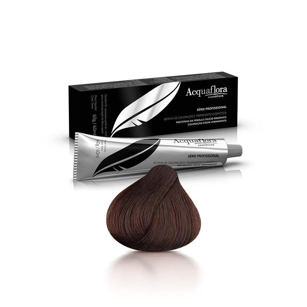 Tintura Acquaflora 4.77 Castanho Natural Marrom Intenso