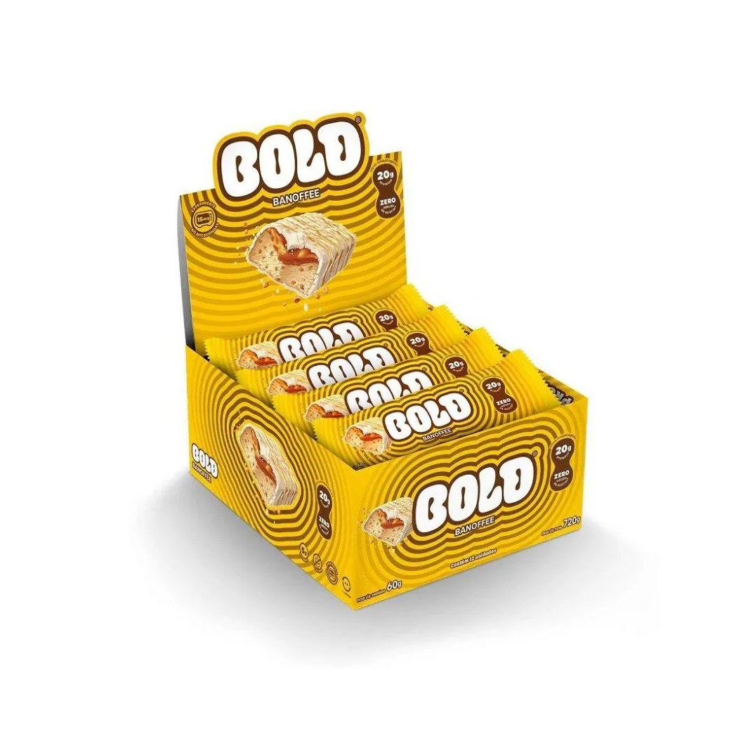 Bold Bar Display (12 Unid de 60g) - Sabor: Banoffee