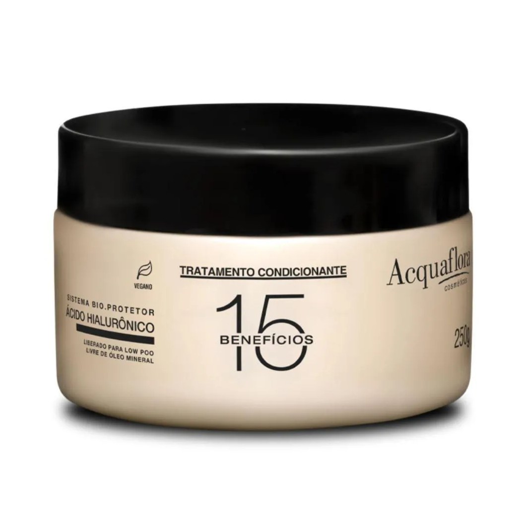 Máscara Acquaflora 15 Benefícios Tratamento Condicionante 250g