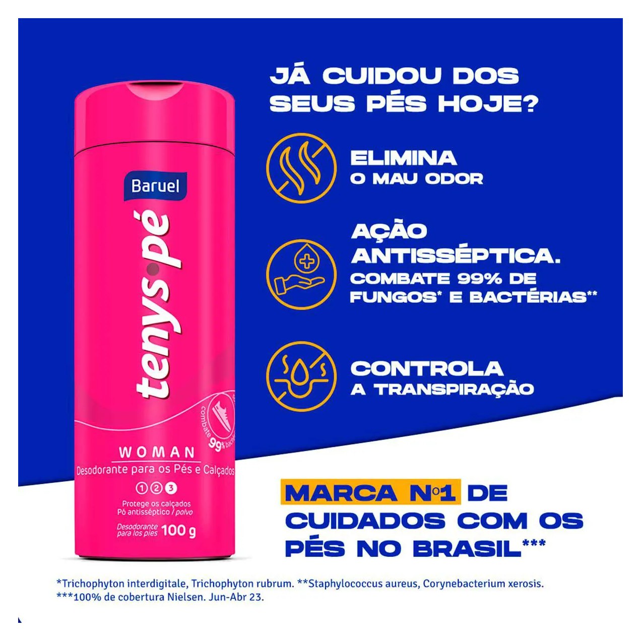 Talco para os Pés Tenys Pé Woman