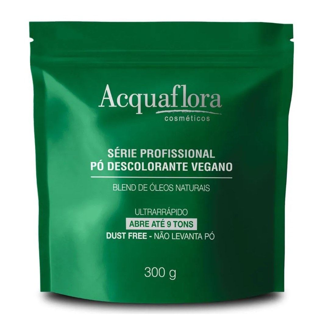 Pó Descolorante Vegano Acquaflora Ultrarrápido Dust Free 300g