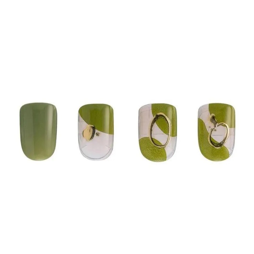 Unhas Autocolantes Kiss Impress Nail Art Before Sunrise Quadrado Curto C/30un Im35b