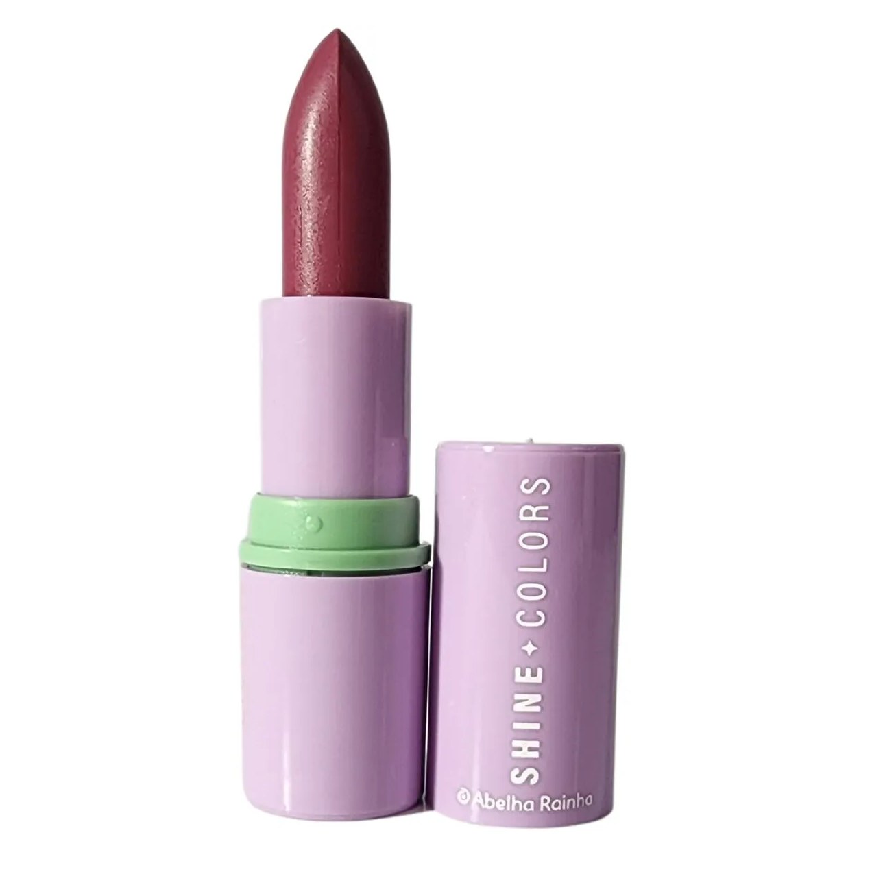 Batom Brilho Intenso Rosa Retrô Fps 15 Shine Colors Abelha Rainha 3,7g