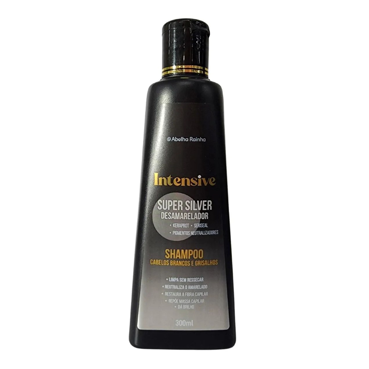 Shampoo Matizador Abelha Rainha Super Silver Intensive Cabelos Brancos e Grisalhos 300ml