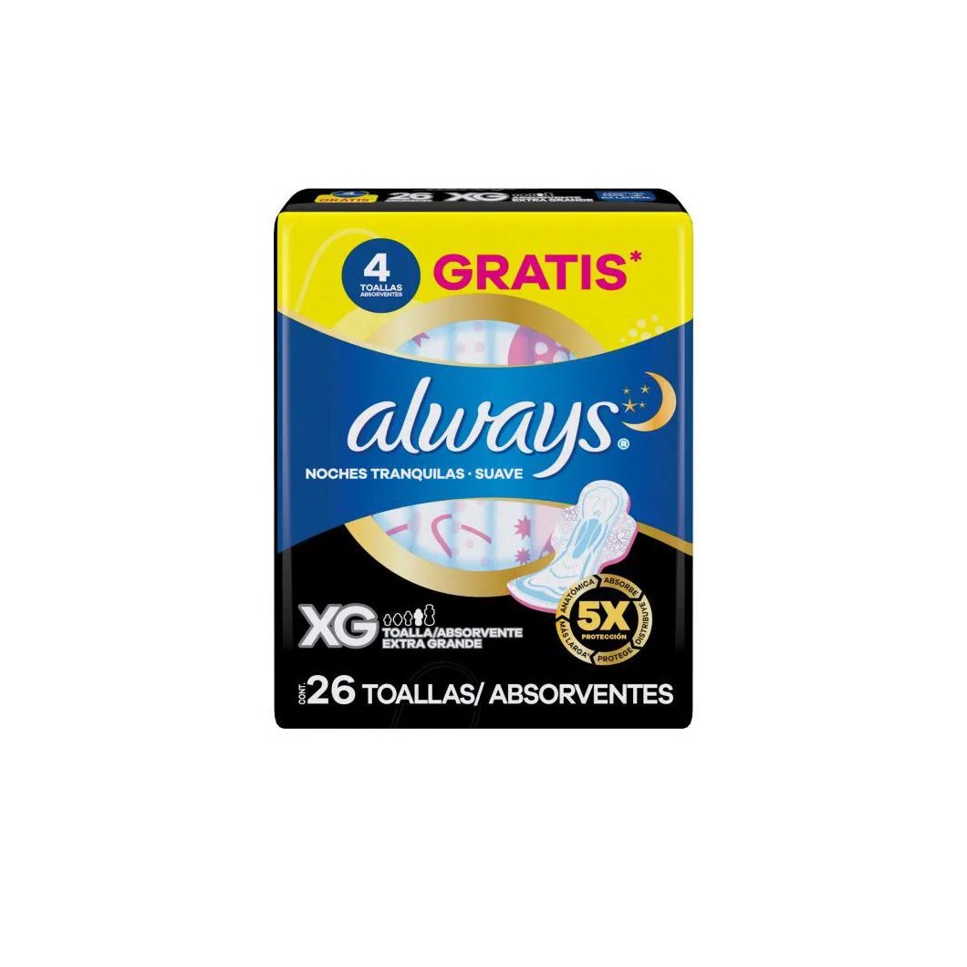 Absorvente Noturno Always Noites Suaves 26Un
