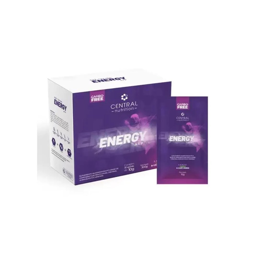 Energy Atp Sabor Tangerina 30 sachês 10g Central Nutrition