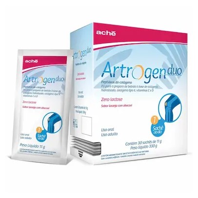 Colágeno Artrogen Duo Sabor Laranja com Abacaxi – 30 Sachês de 11g cada
