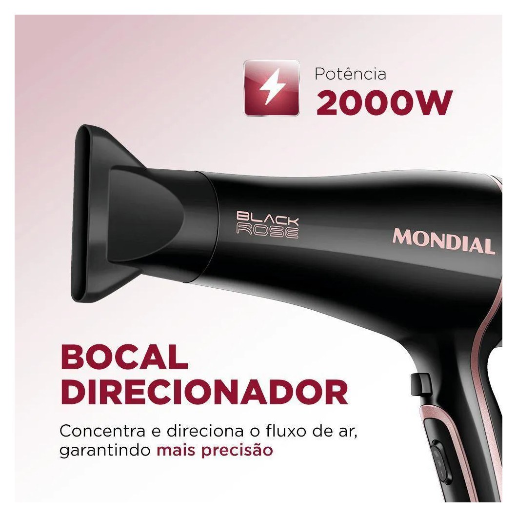 Secador de Cabelos Black Gold Scn-02 127v/60hz