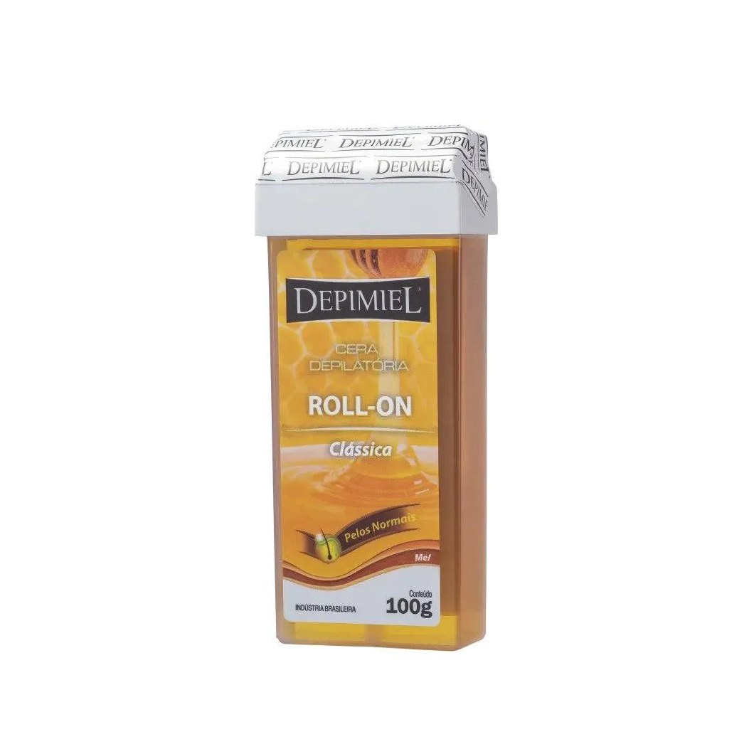 Cera Depilatória Roll On Depimiel Amarelo Refil 100g