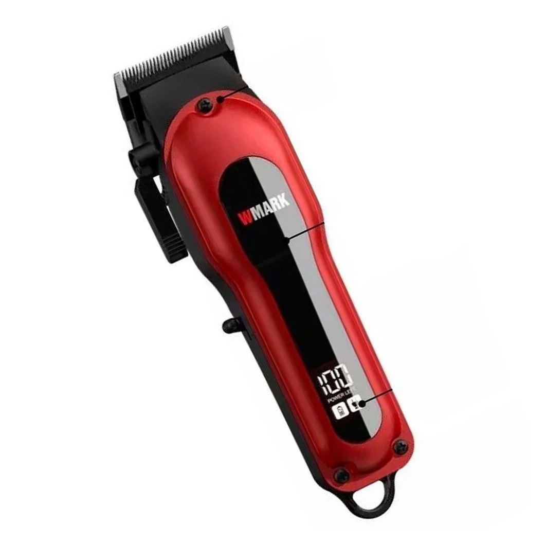 Máquina de Cortar Cabelo Wmark Ng-122 Vermelha Bivolt
