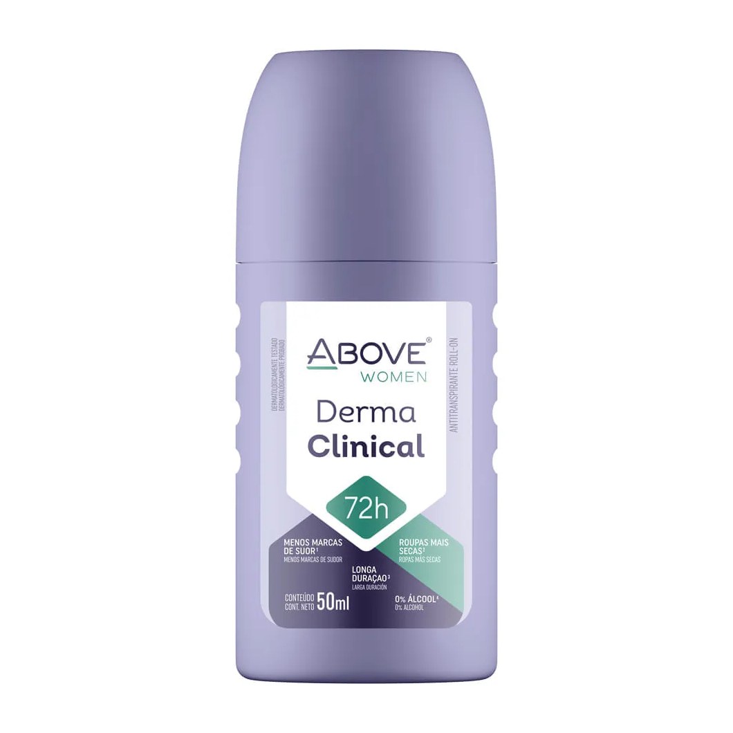 Desodorante Above Feminino Derma Clinical 50ml Roll On