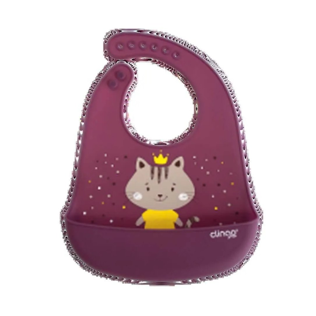 Babador Silicone com Bolso Coletor Milky - Clingo