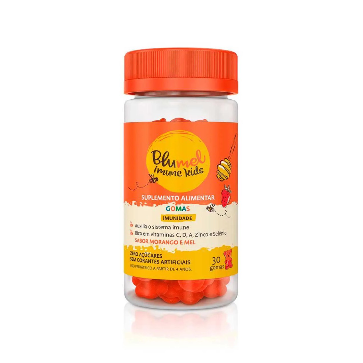Polivitamínico Blumel Imune Kids Morango e Mel 30 gomas