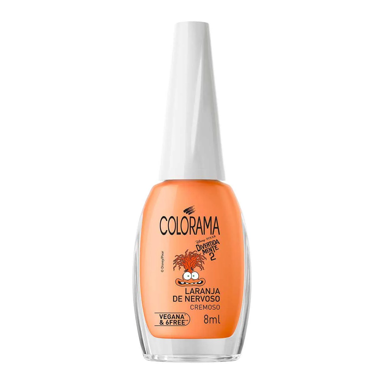 Esmalte Cremoso Colorama Divertidamente 8ml - Laranja de Nervoso