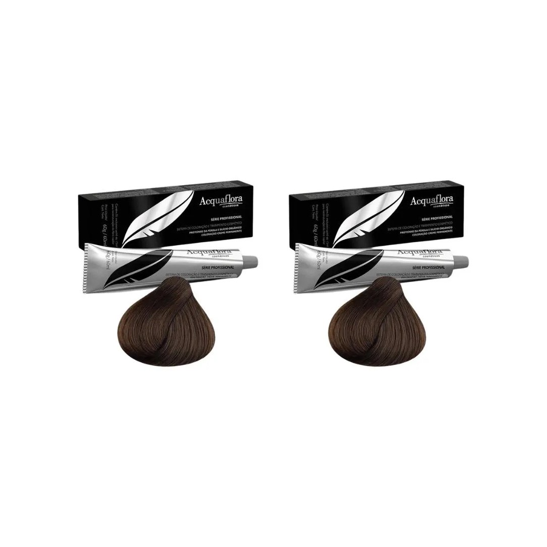 Coloraçao Acquaflora Perm 5.1 Cast Claro Acinz 60g - Kit C / 2un