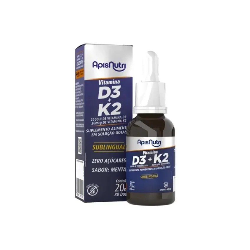 Vitamina D3 + K2 Gotas (20ml) - Padrão: Único