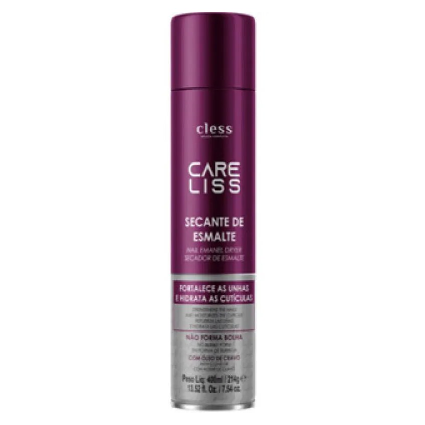 SECANTE ESMALTE SECAGEM INSTANTANEA PARA UNHAS CARE LISS 400ML CLESS