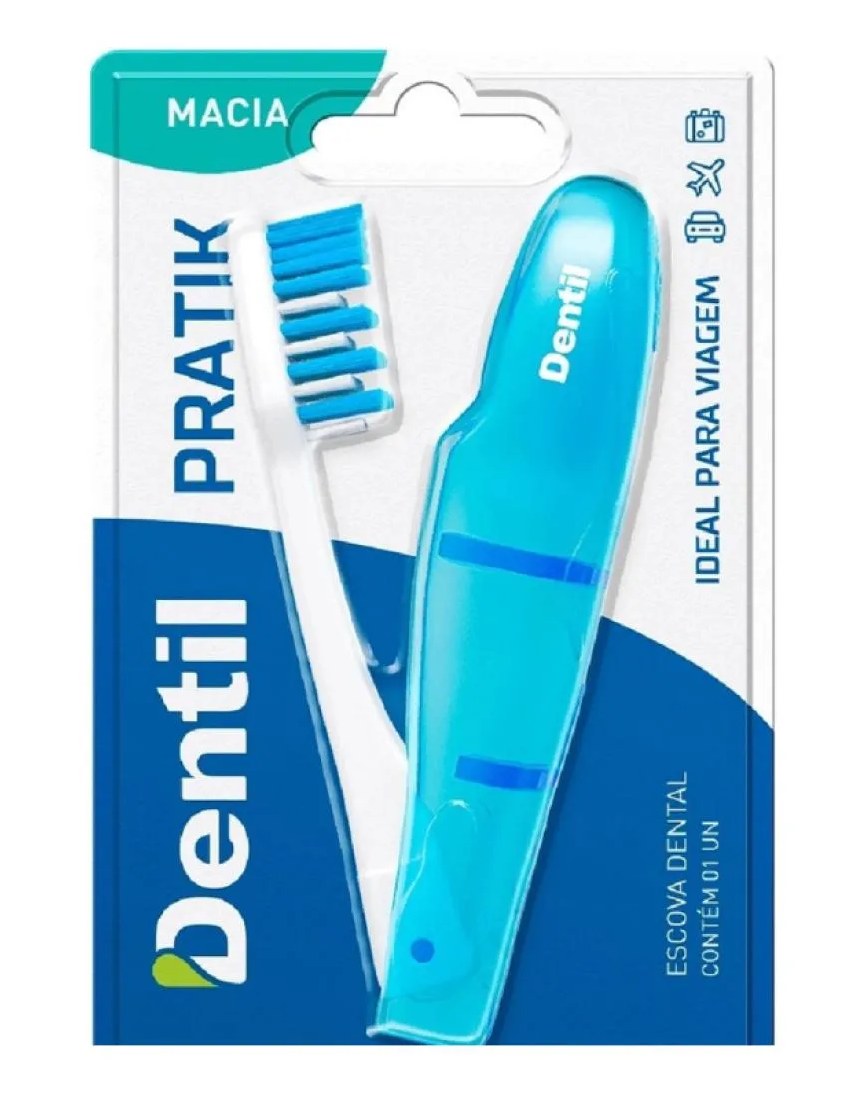 Escova de Dente Adulto Macia Pratik Dentil 1 Uni