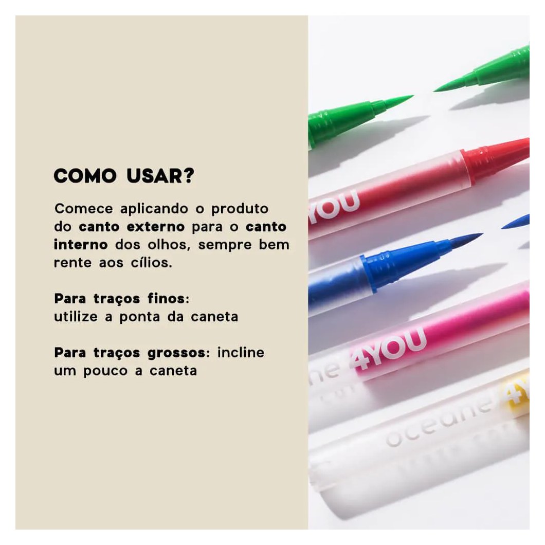 Caneta Delineadora Rosa - Flash Color Pen Neon Pink 4you 1,2ml