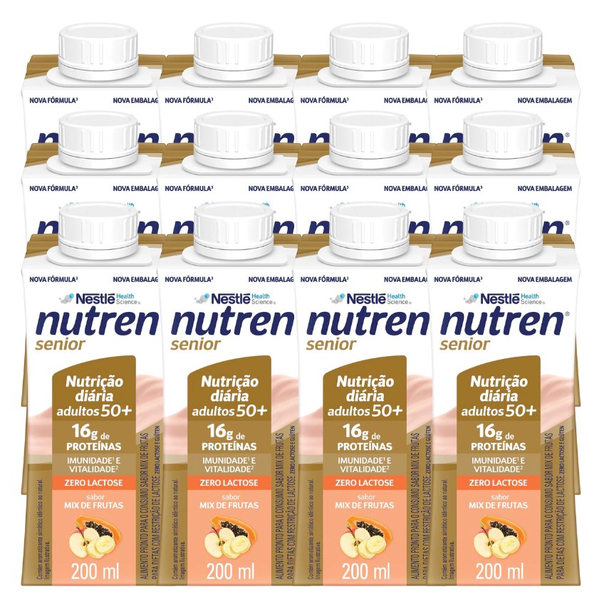 Complemento Alimentar Nutren Senior Mix De Frutas 200Ml 12 Unidades
