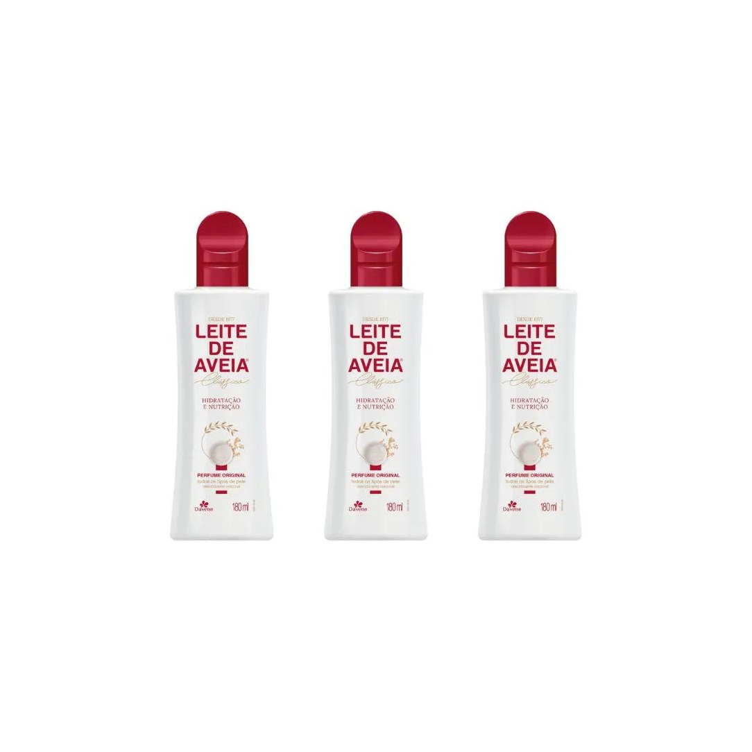 Hidratante Corp Davene Leite Aveia 180ml Perf Org - Kit C / 3un