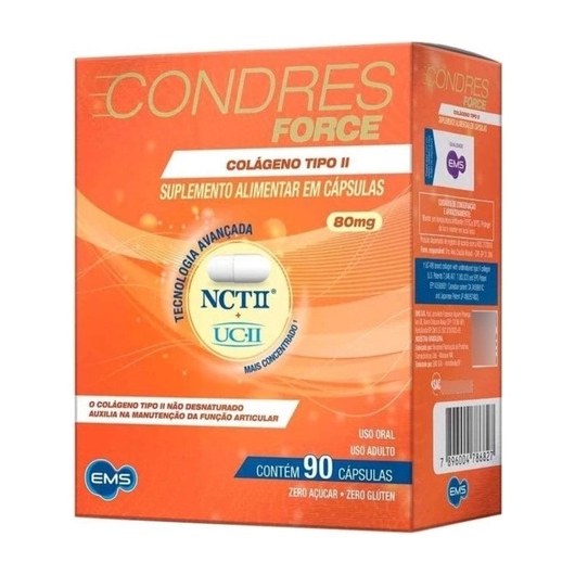 Suplemento Condres Force Colágeno Tipo ii 90 caps – ems