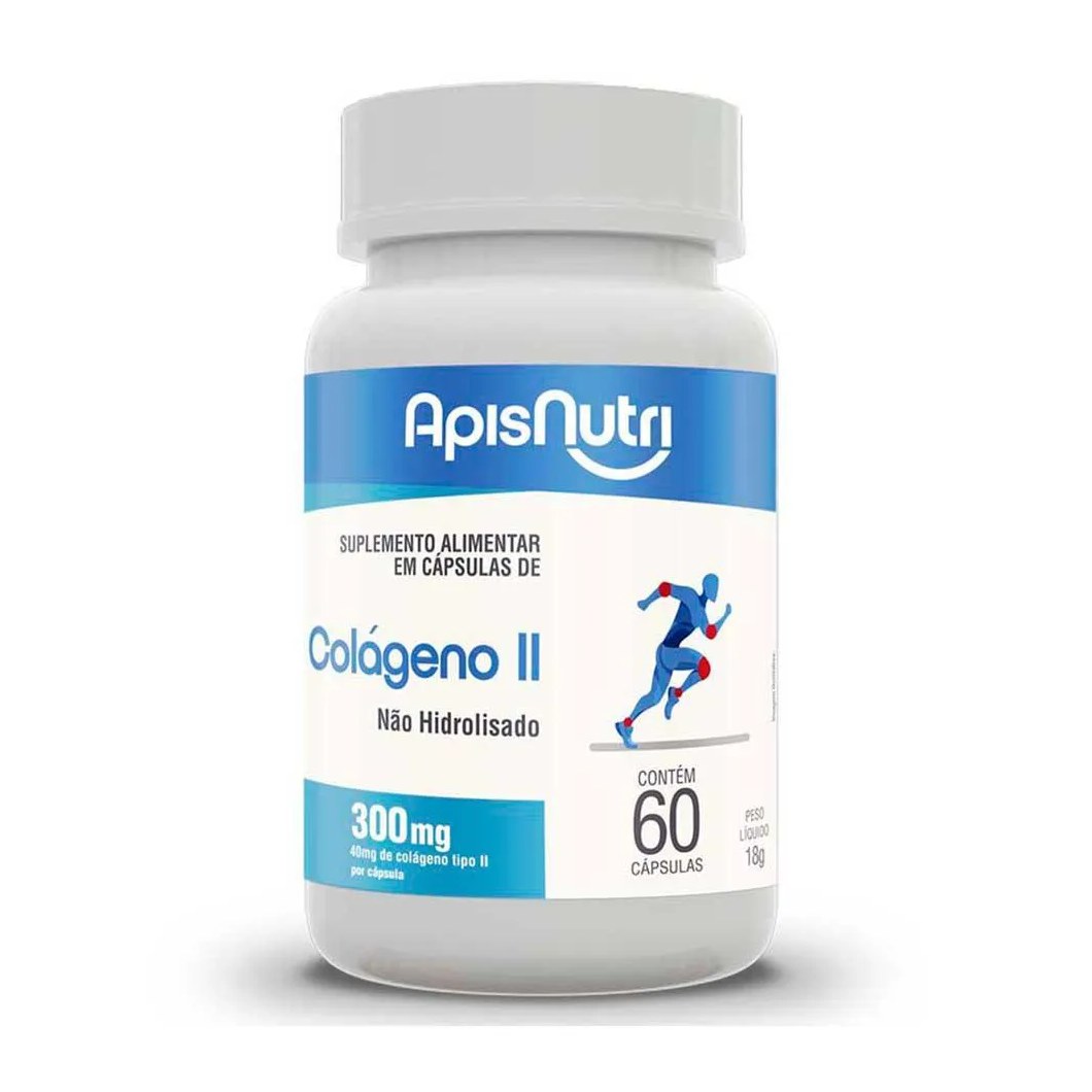 Colageno Ii Não Hidrolisado com 60caps - Apisnutri