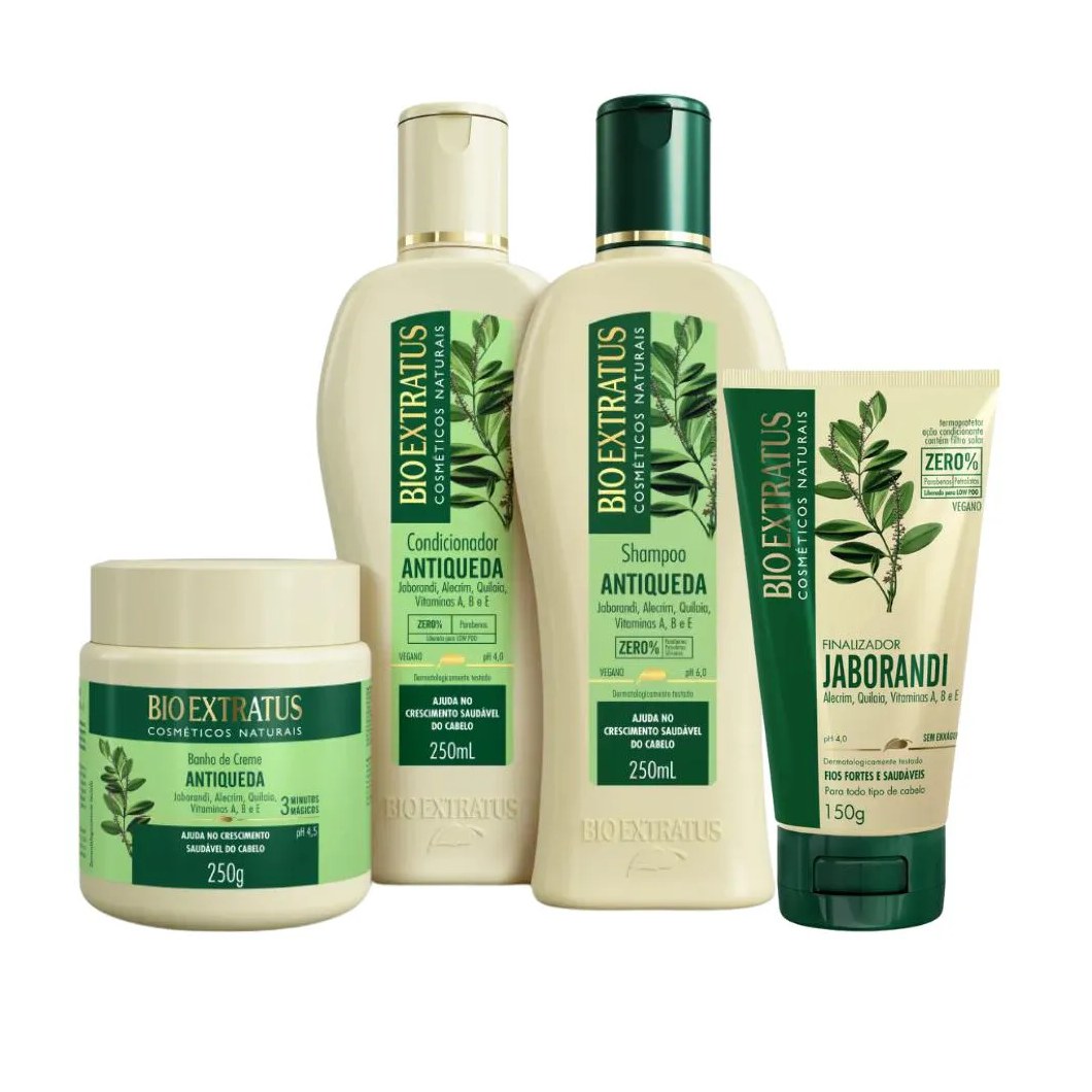Kit Bio Extratus Jaborandi Sh Cond Máscara 250 Finalizador