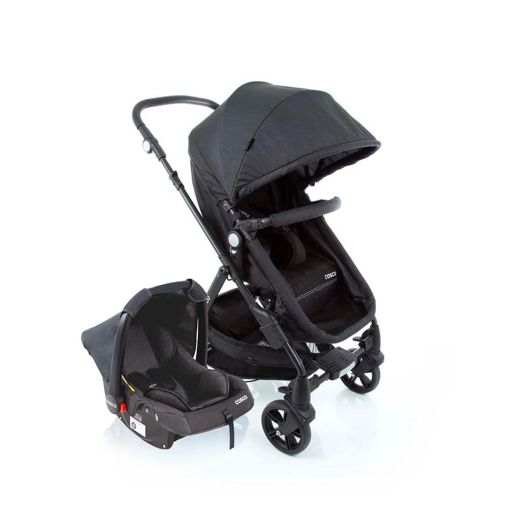 Travel System Poppy Duo Cosco - Preto Mescla