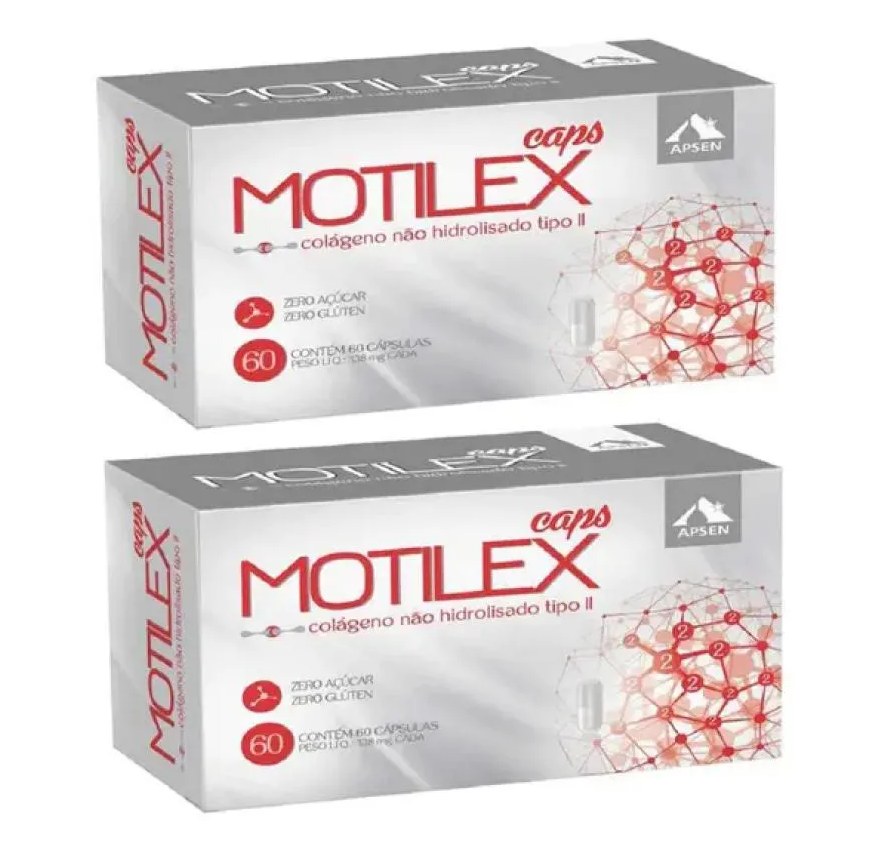 Motilex Colágeno Tipo Ii – Kit Econômico com 2 Caixas - 60 cápsulas Cada