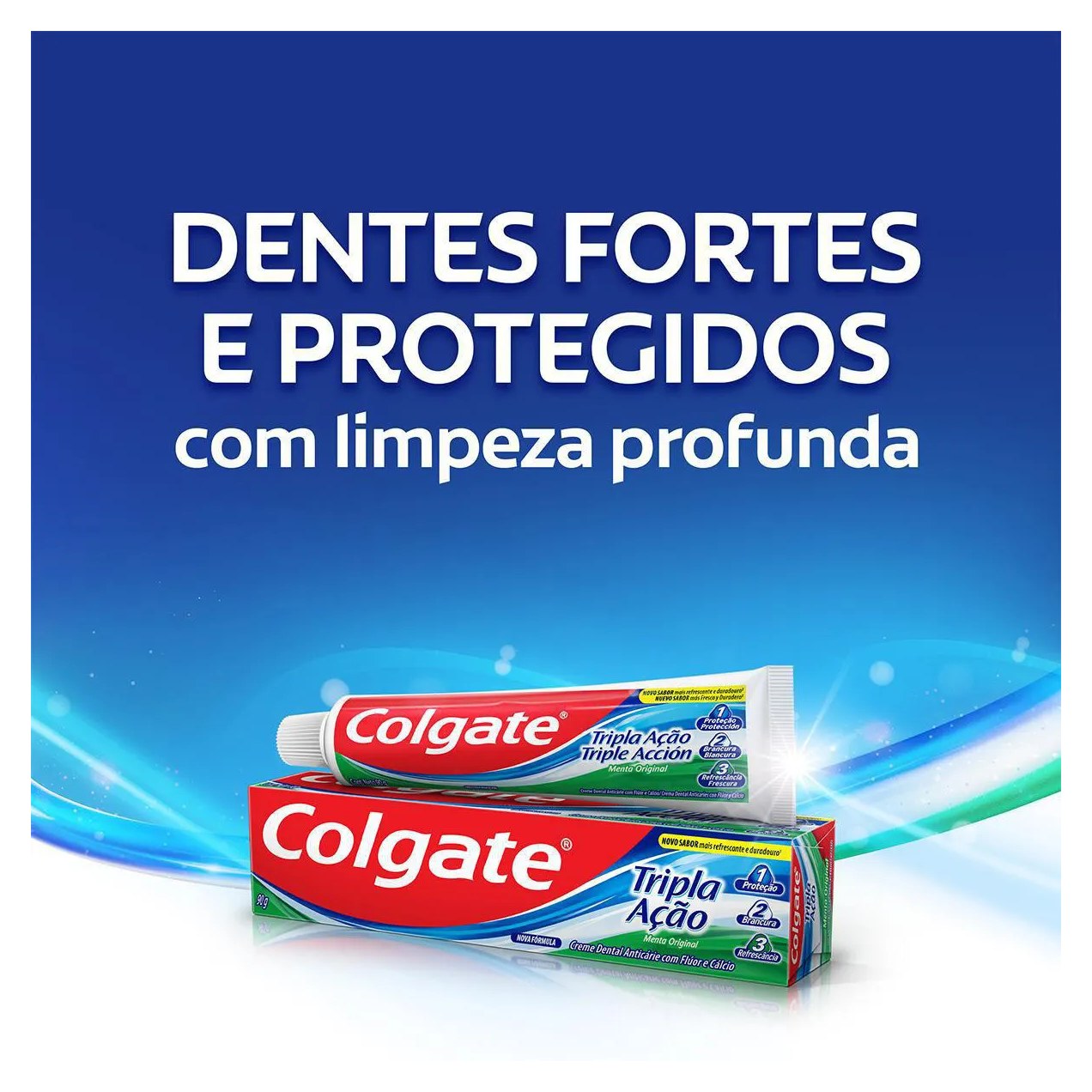 Creme Dental Colgate Tripla Ação Anticárie Menta Original 90g