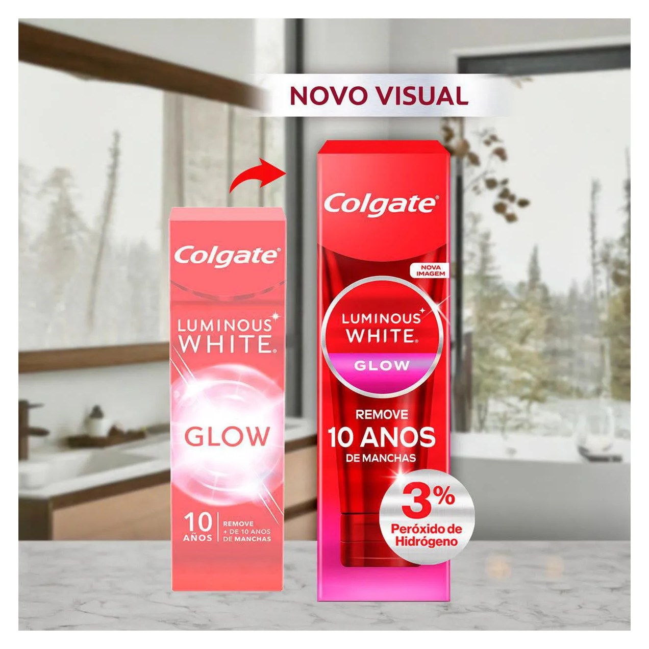 Creme Dental Colgate Luminous White Glow 70g