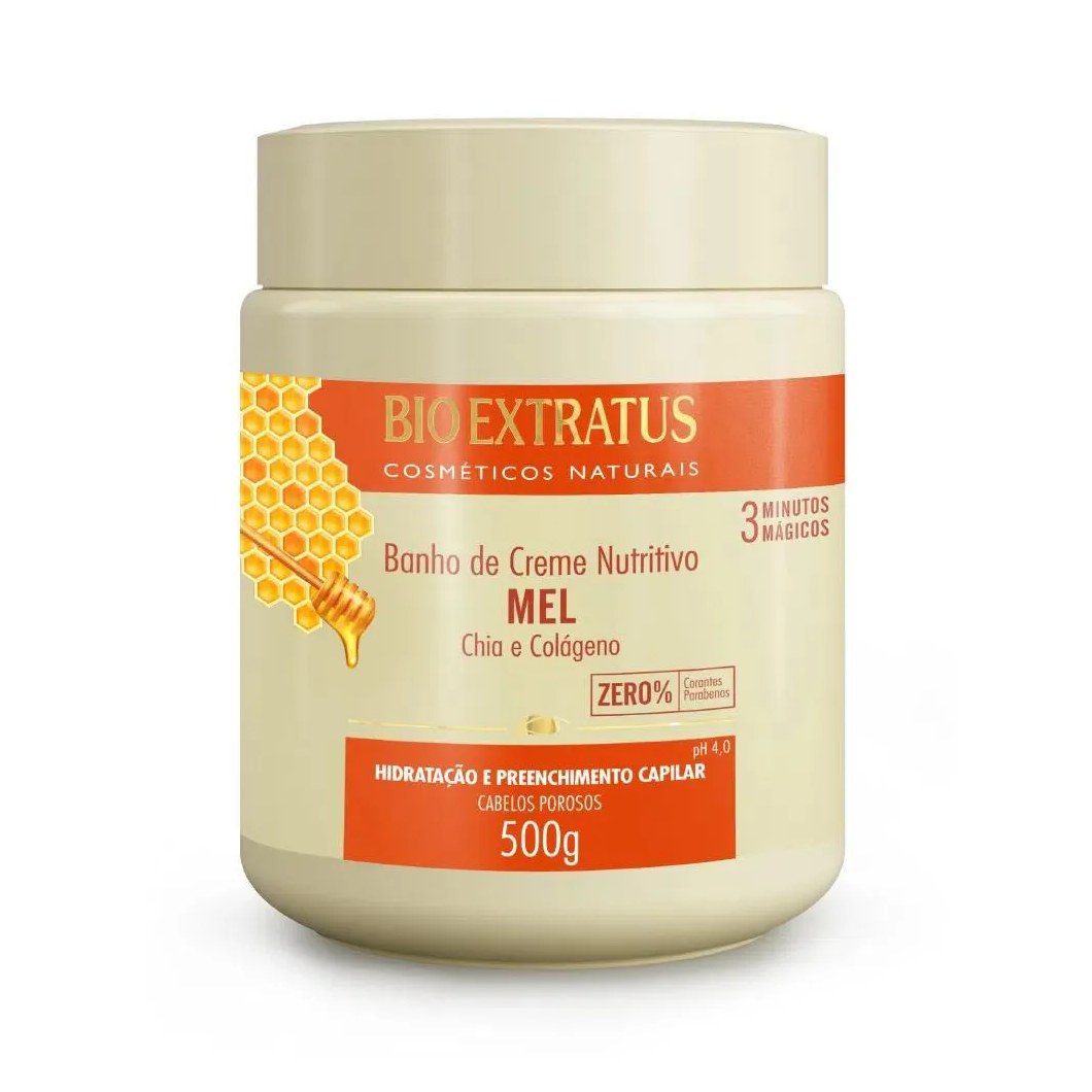 Banho de Creme Mel Nutritivo 500 G Bio Extratus