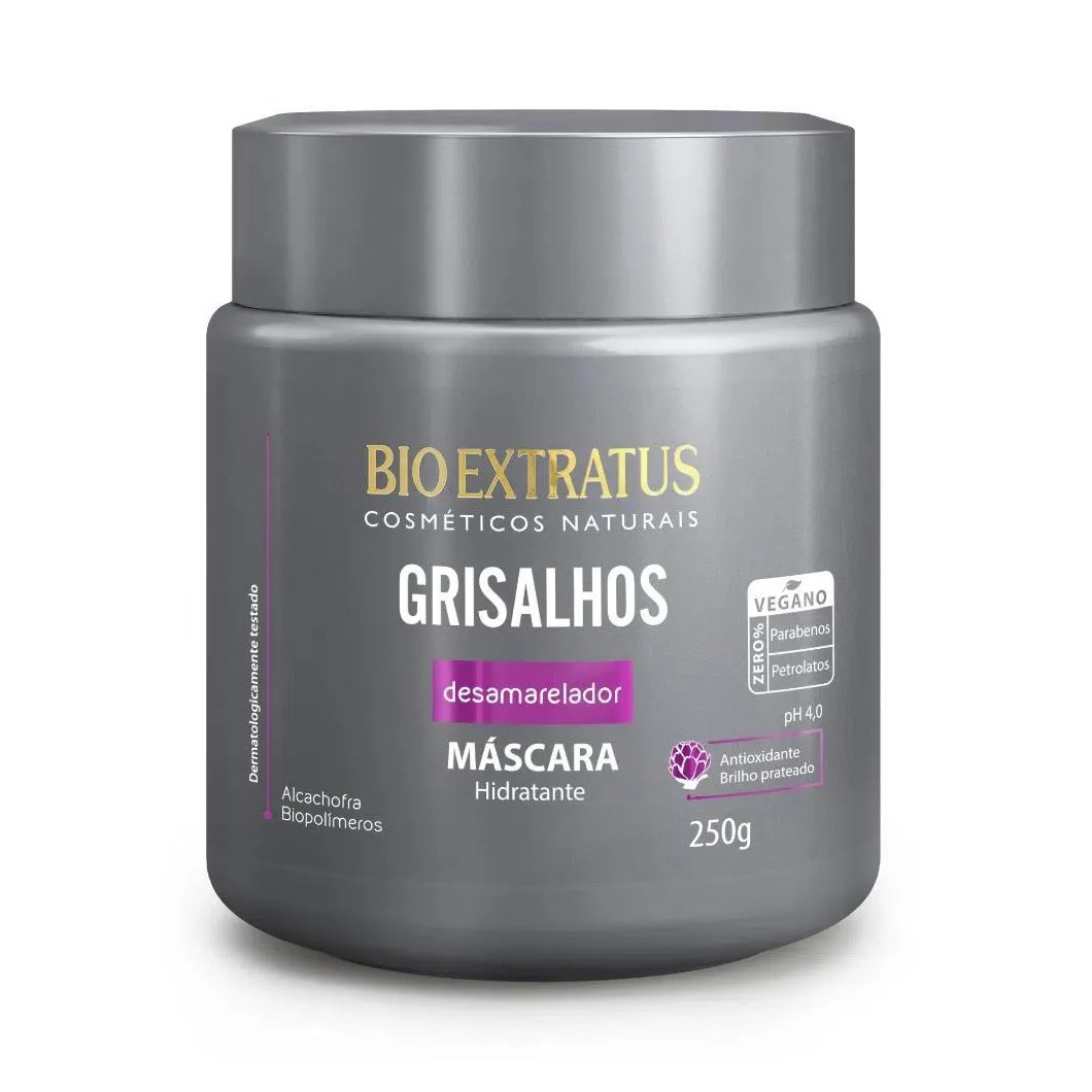 Mascara Cabelos Grisalhos 250Gr Bio Extratus