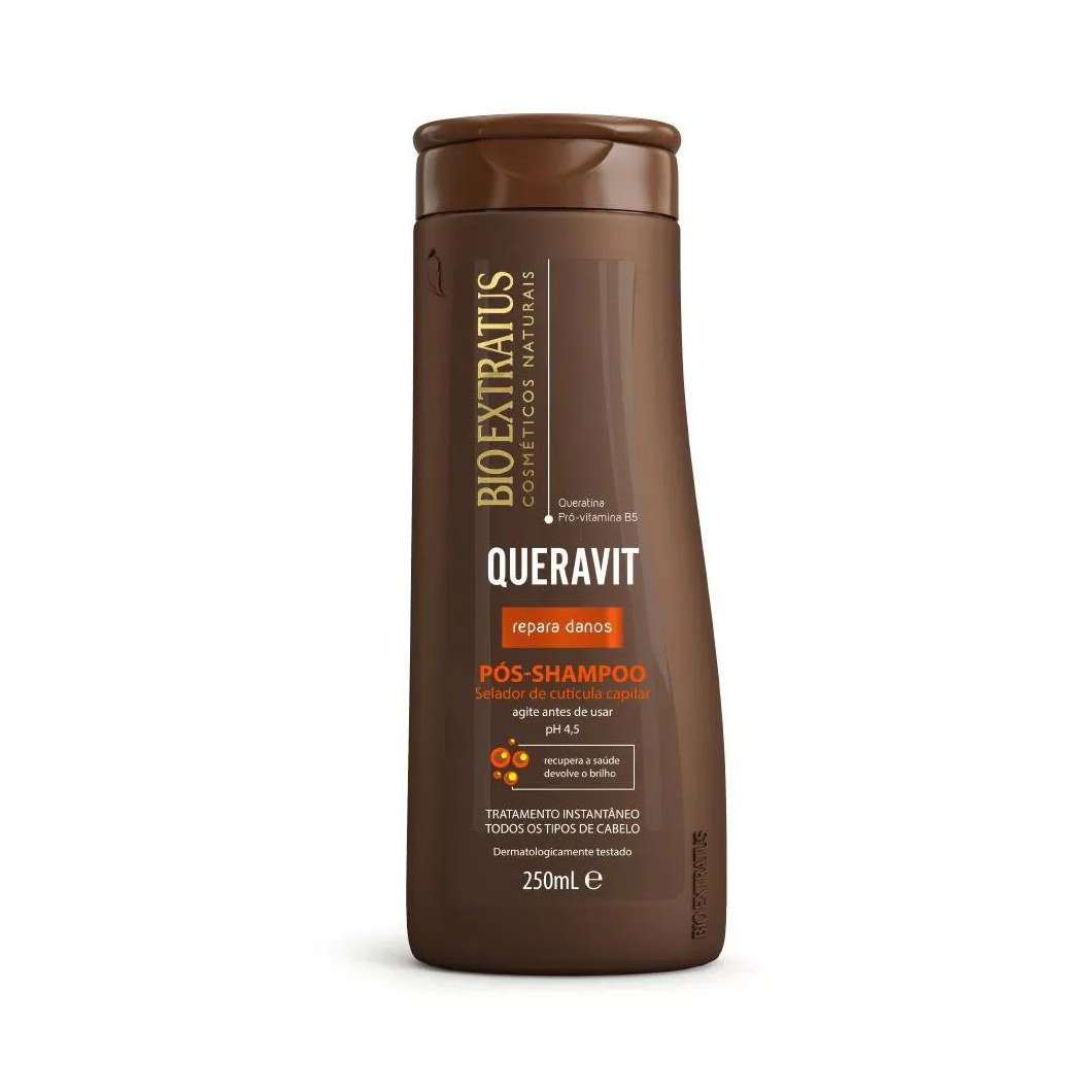 Pós Shampoo Selador de Cutícula Capilar Queravit 250 Ml Bio Extratus