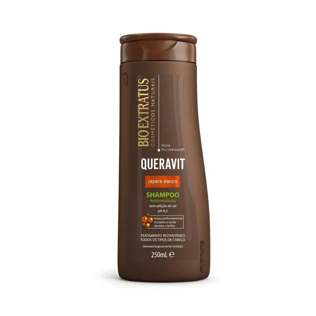 Shampoo Antirresíduos Limpeza Profunda Queravit 250 Ml Bio Extratus