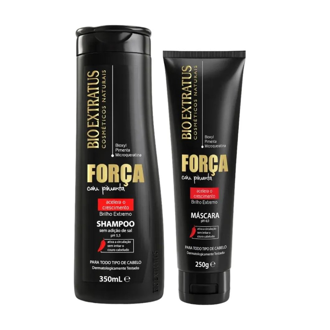 Kit Força com Pimenta 1 Shampoo 350Ml 1 Máscara 250Ml