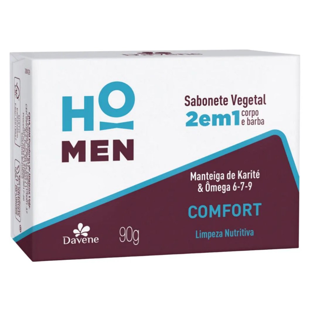 Sabonete Ho Men Corpo e Barba Comfort 90g Davene
