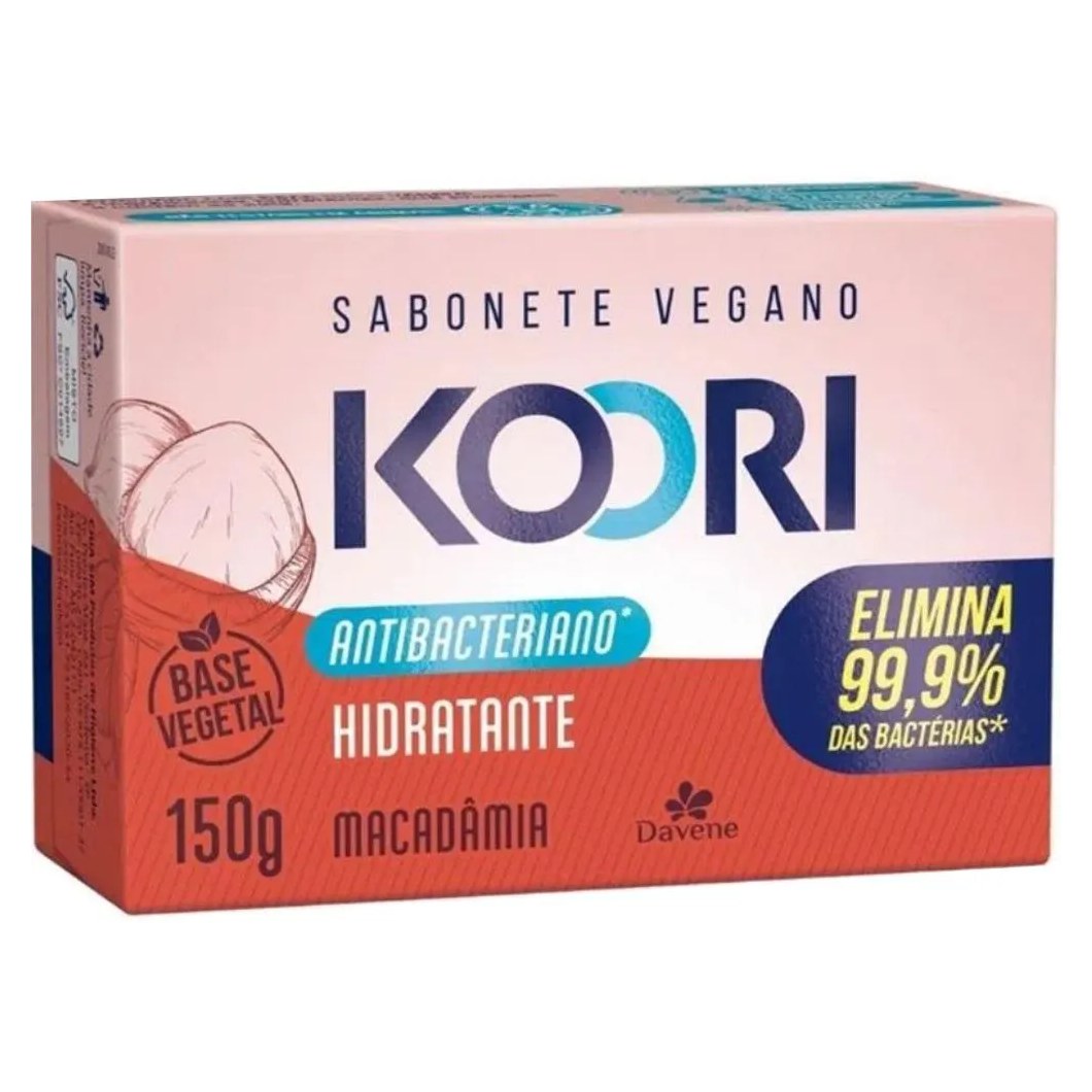 Sabonete Vegetal Koori Antibac Hidratante Barra 150g Davene
