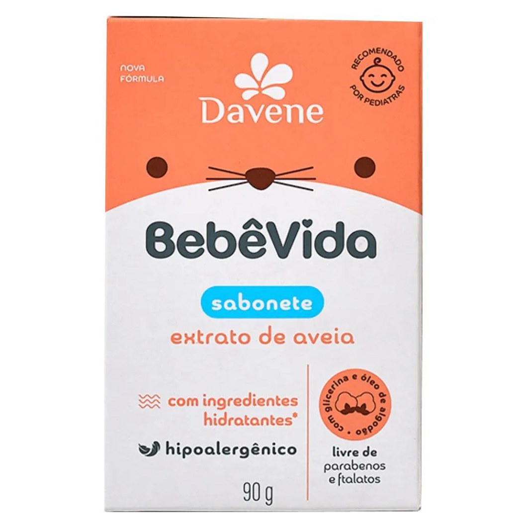 Bebe Vida Sabonete Vegetal Dermoprotetor 90g Davene