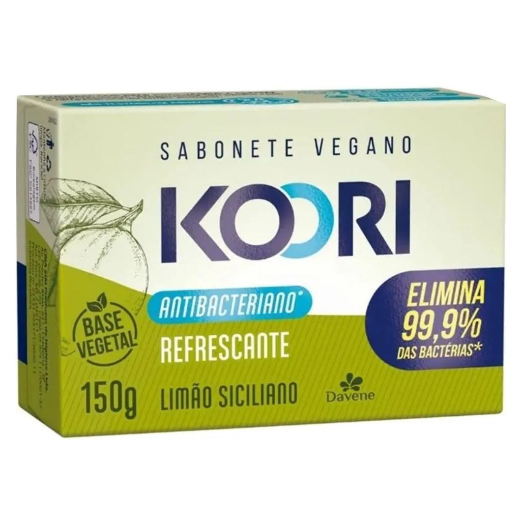 Sabonete Vegetal Koori Antibac Refrescante Barra 150g Davene
