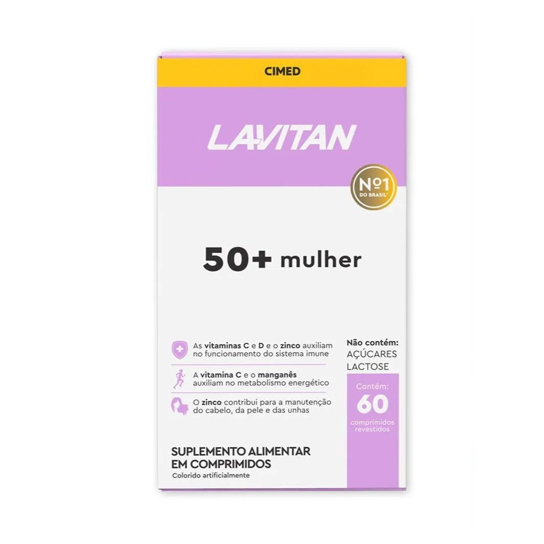 Suplemento Alimentar Lavitan 50+ Mulher 60 Comprimidos