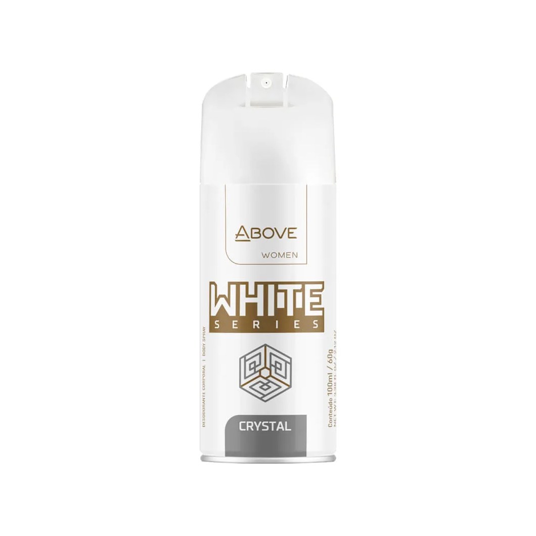 Desodorante Above Feminino White Series 100ml Aerosol Crystal
