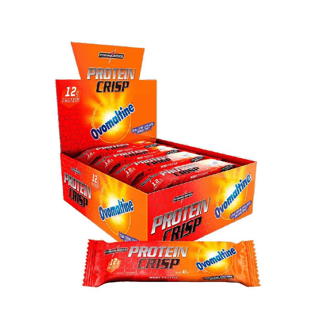 Crisp Bar Caixa 12 unidades (540g) – Sabor: Ovomaltine