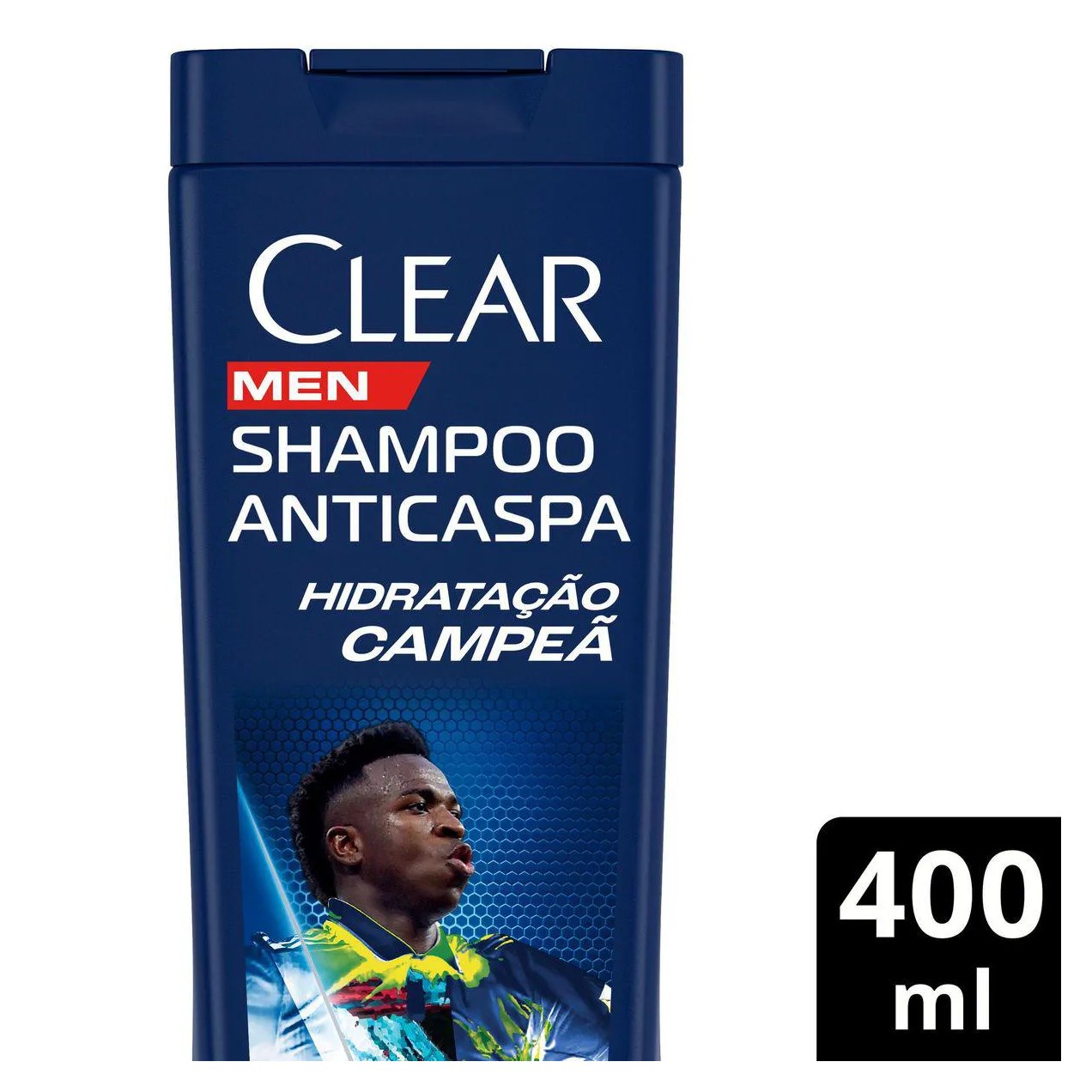 Shampoo Anticaspa Clear Men Hidratação Campeã Vini Júnior 400ml