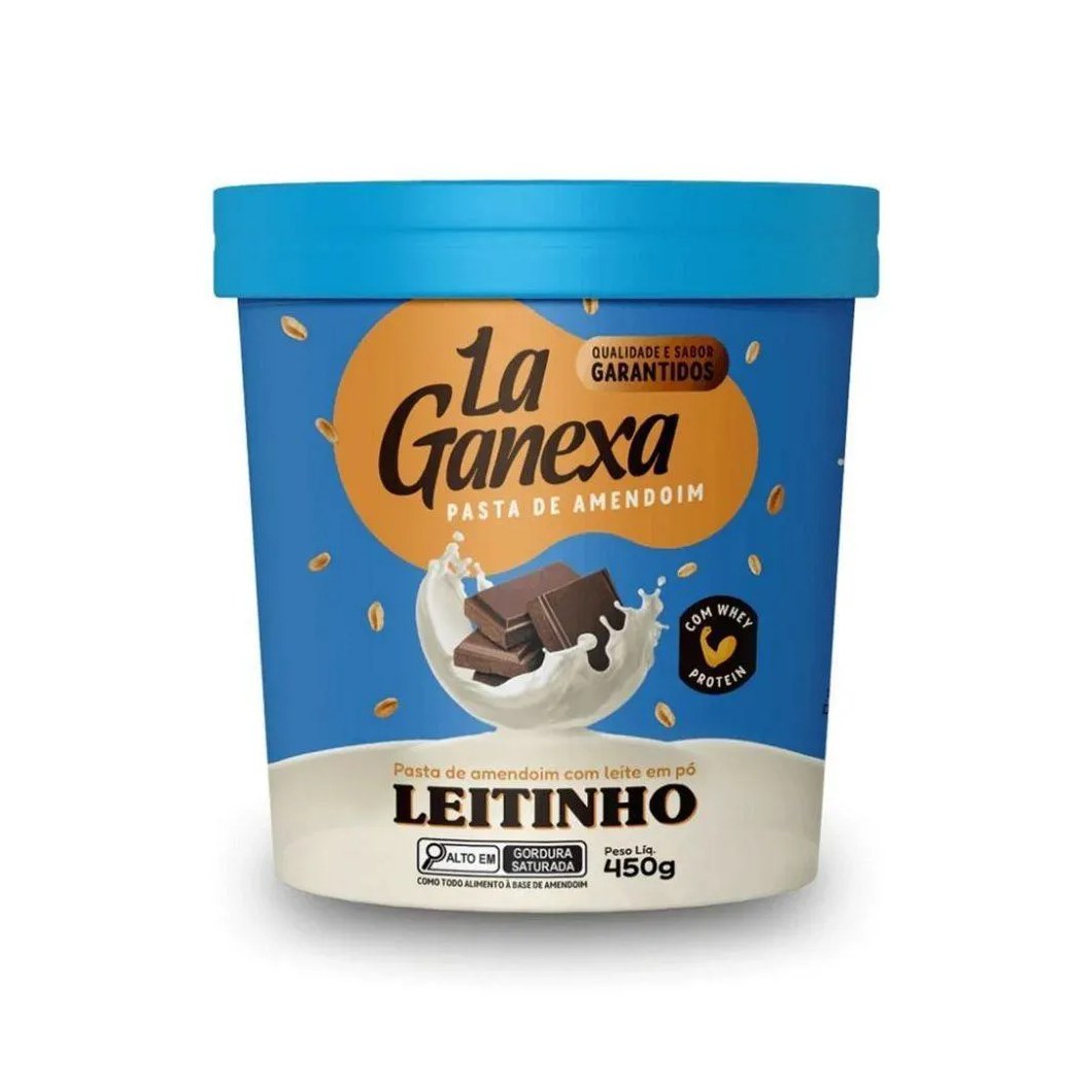 PASTA DE AMENDOIM INTEGRAL GOURMET 450G SABOR LEITE NINHO C- WHEY PROTEIN