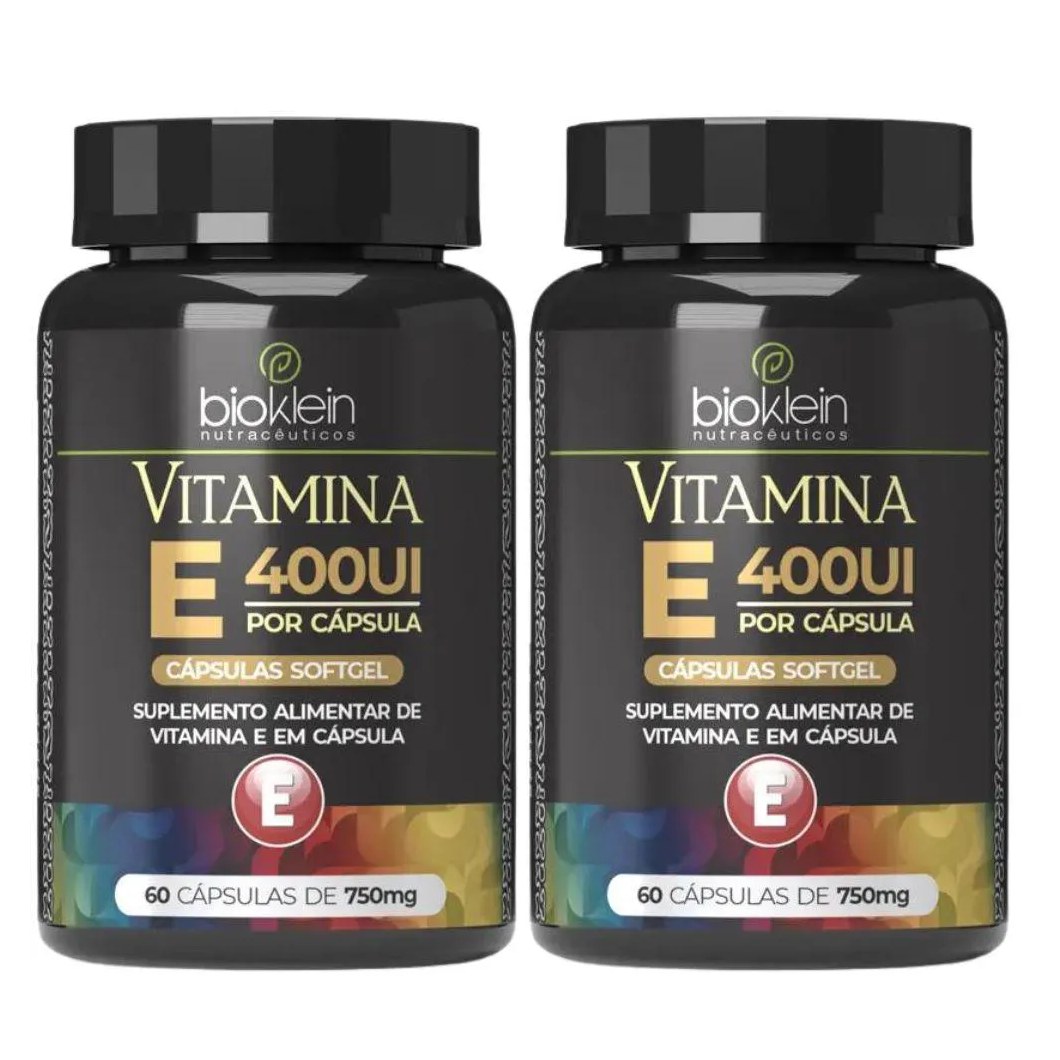 Kit 2x Vitamina e 400ui 60 cápsulas – Bioklein